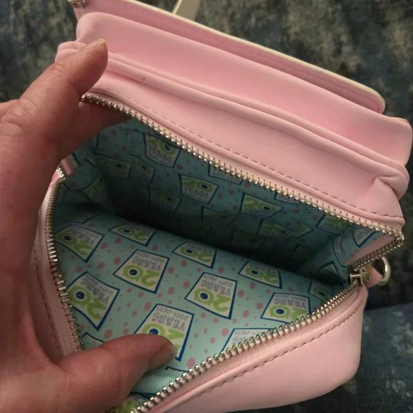 Loungefly Pixar Monsters Inc Purse EC 3D embroidered - Picture 4 of 5